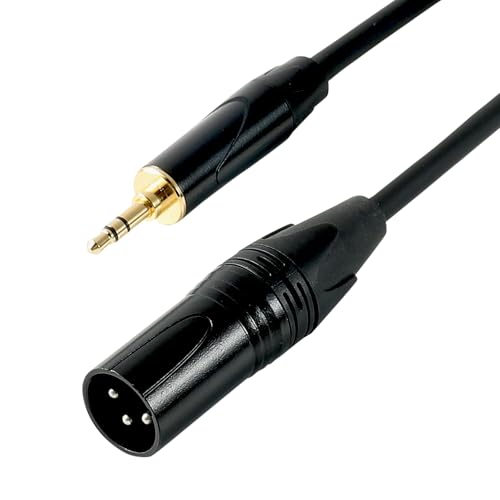 XLR Male to 1/8"(3.5mm) TRS Stereo Male Jack Mic Cable, Audio Cord 3M - size: 10 Feet, style: XLR Male