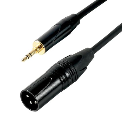 XLR Male to 1/8"(3.5mm) TRS Stereo Male Jack Mic Cable, Audio Cord 3M - size: 10 Feet, style: XLR Male