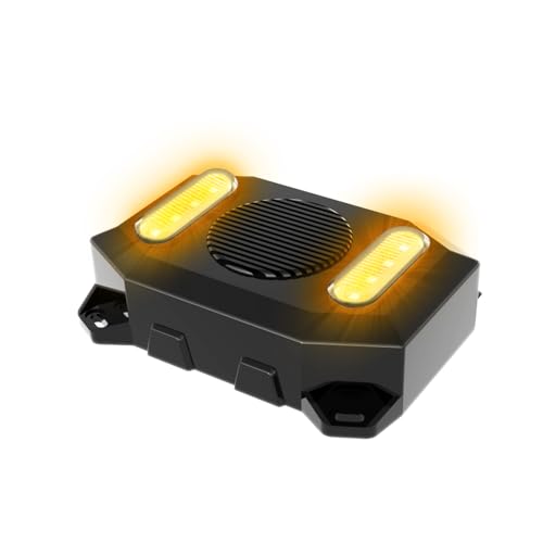 102dB Reversing Backup Alarm & Light Warning System – 12-24V Beep Sound Safety Alert for Vehicles - color: Black-1 PCS