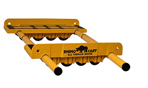 Rhino Cart All Terrain Mover Heavy Duty Appliance Dolly for Building Material Handling & Moving Heavy Furniture with Ease - Expands up to 46” with a 2,000lb Load Rating - Made in USA