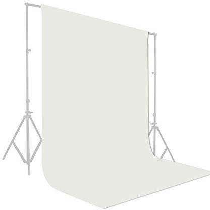 GFCC Ivory Backdrop Photography Background - 6FT x 10FT Photo Backdrop for Photoshoot Photography Video Recording Background Screen Picture Curtain | Versatile Screen for Studio, Video Recording, Portrait, Parties, Non-Reflective, Polyester, Easy Hang, Hi