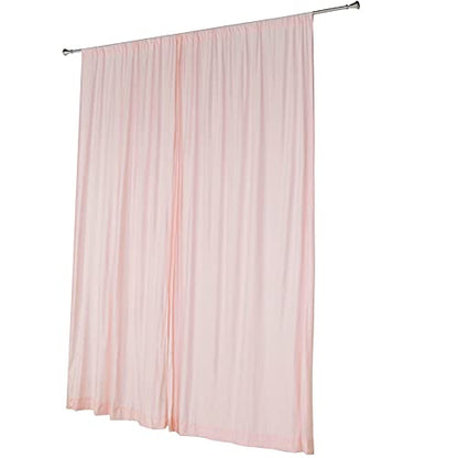 10 ft x 10 ft Black Polyester Photography Backdrop Drapes Curtains Panels - Wedding Decorations Home Party Reception Supplies - Blush/Rose Gold - color: Rose Gold