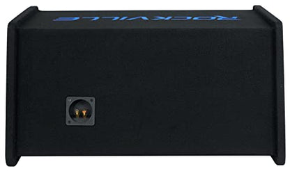 Rockville RV1212P Dual 12" 1200W Car Audio Subwoofers in Vented Enclosure, 4-Ohm, Clean Punchy Bass, 600W RMS Music Rating, Durable MDF Build, for Car Audio Systems | 1200W Peak/600W RMS, MDF Box, Polypropylene Cone, Aluminum Voice Coil, 4 Ohm, Bass Refle