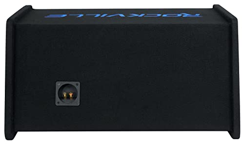 Rockville RV1212P Dual 12" 1200W Car Audio Subwoofers in Vented Enclosure, 4-Ohm, Clean Punchy Bass, 600W RMS Music Rating, Durable MDF Build, for Car Audio Systems - style: Dual 12"