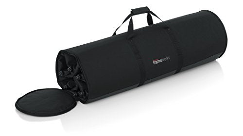 Gator Frameworks Microphone Stand Carry Bag - Holds up to (6) Tripod Style Mic Stands up to 42" (GFW-MICSTDBAG) - style: Individual Slot Style Bag