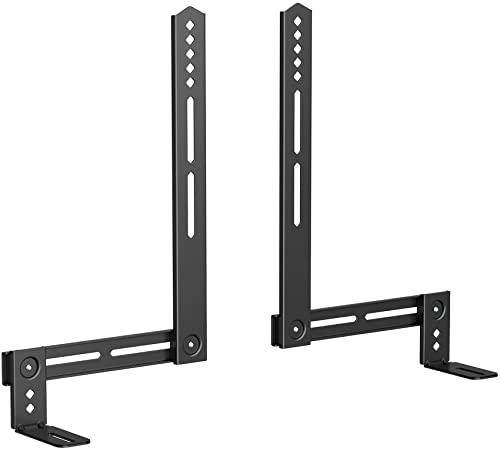 Universal Soundbar Mount for TV Wall Bracket, Sound Bar Mount Above or Under TV, Fits Most Soundbars with Back or Bottom Holes, Secure Locking Hooks & Straps Included, Supports 13.2 lbs — USX Mount - size: Soundbar Mount up to 13.2 lbs