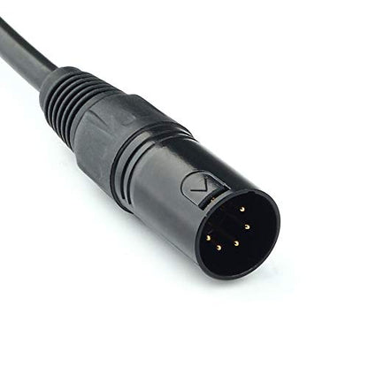 DMX-512 XLR 5 Pin Male to XLR 5 Pin Female DMX Lighting Cable(1.5M/5FT) - color: 5PIN M -5PIN F