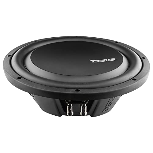 DS18 PSW12.4S 12" Shallow Mount Subwoofer 1200 Watts Max Power 600 Watts RMS Single Voice Coil 4 OHMS Water Resistant - Best Sub for Tight Spaces in Car & Trucks - 1 Speaker - style: 12" Single Voice Coil 4 Ohm