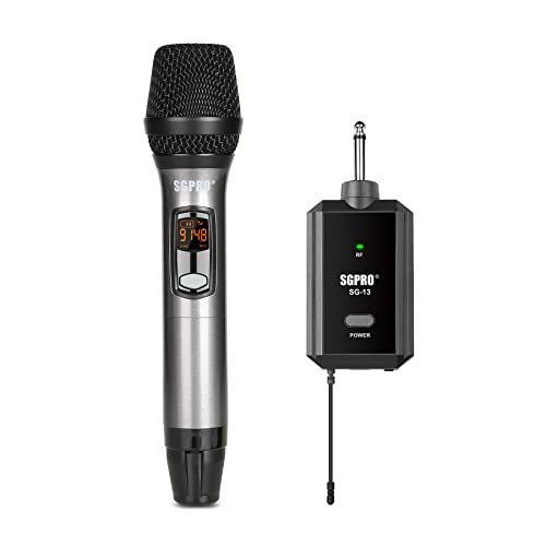 SGPRO SG-13 Wireless Handheld Microphone Set with Compact Receiver - color: SG-13 | Single Handheld Set