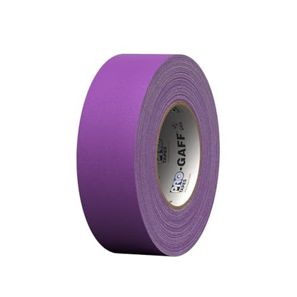 2" Pro Gaff Gaffers Tape 55 yards length purple matte. Premium Heavy-Duty Gaffers Tape trusted by professional Gaffers. Made in the USA. Holds Tight, Easy to remove. (Pack of 24)