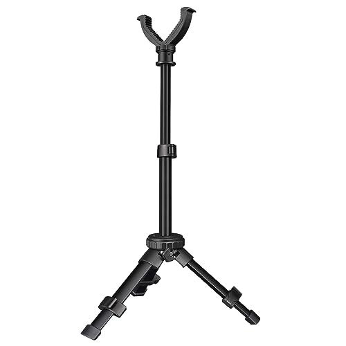 CVLIFE Shooting Rest Tripod 360 Degree Rotation V Yoke Stand | Rifle Rest for Target Shooting Adjustable Height Shooting Tripod Hunting and Outdoor Activities - size: 11.8-25"