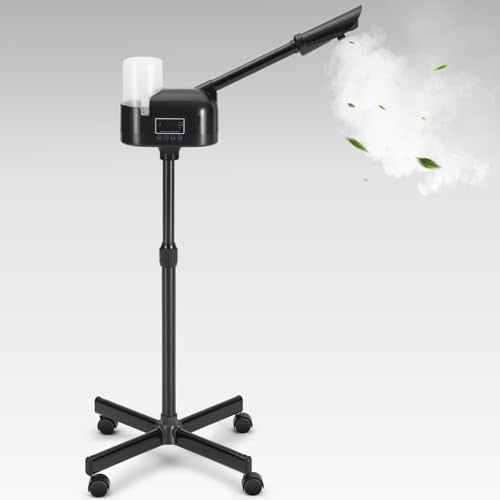 Artist hand Hot Facial Steamer Professional for Facial Deep Cleansing | Esthetician Facial Steamer with Timer, Facial Machine Fast Heating Moisturizing for Beauty Salon Spa Home Use, Black - size: Black Hot Only