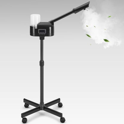 Artist hand Hot Facial Steamer Professional for Facial Deep Cleansing | Esthetician Facial Steamer with Timer, Facial Machine Fast Heating Moisturizing for Beauty Salon Spa Home Use, Black - size: Black Hot Only