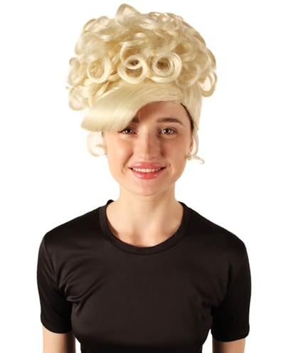American Rapper Curly Updo High Fashion Wig for Women - Celebrity Style Wig | Elegent Choice for Cosplay Events, Halloween Parties & Themed Performances - Blonde - color: Blonde