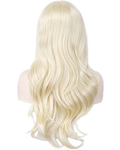 ANESHE Wigs 28" Long Wavy Hair Heat Resistant Cosplay Wig for Women (Light Blonde) - color: Light Blonde