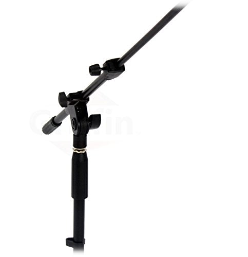 GRIFFIN Short Boom Mic Stand (Low Profile-X Series) – Tripod Mount for Kick Drum, Guitar Amps, Studio Desks, Singing & Home Recording Use - size: 1 Pack