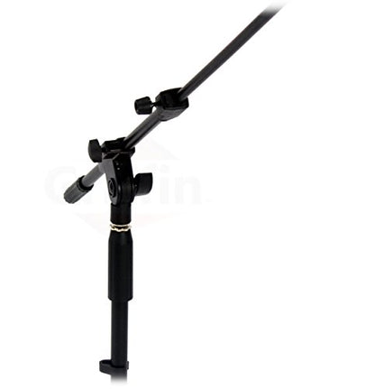 GRIFFIN Short Boom Mic Stand (Low Profile-X Series) – Tripod Mount for Kick Drum, Guitar Amps, Studio Desks, Singing & Home Recording Use - size: 1 Pack
