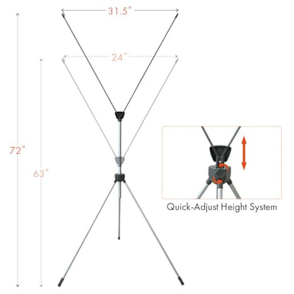 X Banner Stand Adjustable Fits Any Banner Size Width 23" to 32" and Height 63" to 78" with Portable Canvas Bag Ideal for Trade Shows, Advertising,Store Sign, Retail Display Hardware Only (2 Pack) - size: 2 Pack