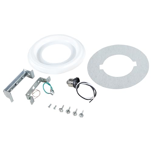Aspen Creative 21067-11, Recessed Lighting Converter Kit, 8" Diameter, White Plastic Medallion, Set of 1 - size: 1 SET