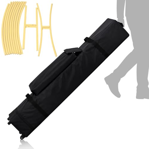 Abbylike 62 x 9 Inch Balloon Arch Frame Storage Bag with Wheels Balloon Kit Travel Bag for Transport and Storage Wedding Arch Stand Backdrop Frame Organizer for Ceremony Bridal Shower Birthday Decor