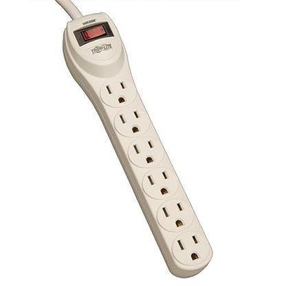 Tripp Lite 6 Outlet Home & Office Waber Power Strip, 4ft Cord with 5-15P Plug (PS6) - size: 6 Outlet, style: 6 Outlet + 4ft Cord