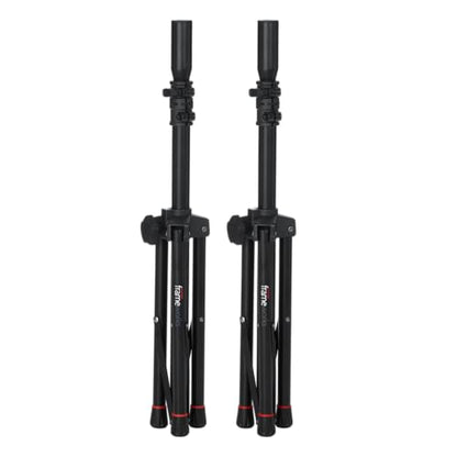 Gator Frameworks Lightweight and Compact Mini Tripod Speaker Stand Set with Nylon Carry Bag, (GFWSPK0250SET) - style: Stand Set