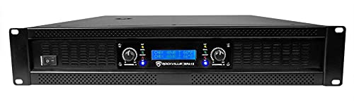 Rockville SPGN128 12" Passive DJ PA Speaker Pair with RPA12 2-Channel Amp