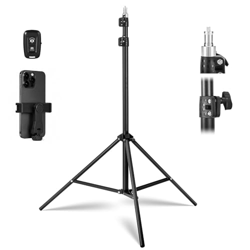 Light Stand for Photography,69in - 86in Portable Extendable Photo Video Tripod Stand,Heavy Duty Light Stand Lighting Tripod with 1/4" Screw for Strobe Light/Webcams/Cameras/Softbo
