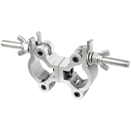 MAD OWL Stage Light Double Pipe Clamp，Stage Lighting Equipment & Accessories 35mm-45mm Dual Head Truss Mounting Bracket Swivel Coupler Clamp 1pcs - size: 1Pc 35-45mm/1.38-1.77"