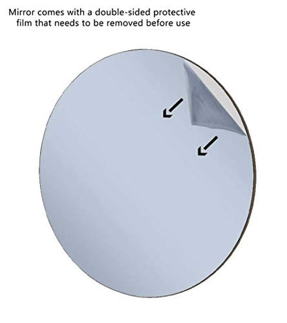 Marketing Holders 15” Round Acrylic Mirror Sheet Tiles Centerpiece Table Top Cover Kids Vanity Gyms DIY Crafts Boats RV Campers Lightweight Durable Ideal for Home Architectural Design - size: 15"L x 15"W