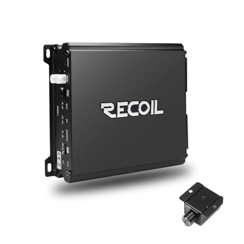 Recoil DI600.1 Class-D Car Audio Mono-Block Subwoofer Amplifier 1200W Max