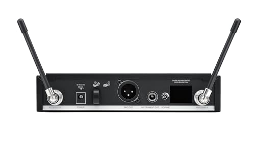 Shure BLX14R/MX53 Rack-Mount Earset Audio System H9 Band (512–542 MHz) – BLX4R Receiver, BLX1 Bodypack & MX153 Earset Mic, Up to 14 Hr Battery, 300 ft Range - style: H9 Band (512-542 MHz)