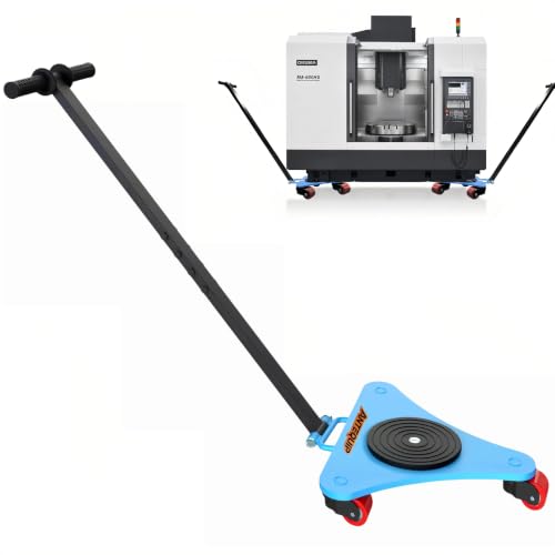 4400lbs Machine Skate, 2T Heavy Duty Machinery Dolly, 360° Wheels