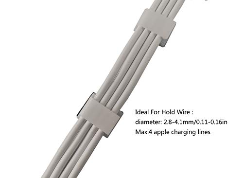 Threetwofour Strip Light Clips for 8-10mm Width Cable Clips Wire Holder | Self Adhesive LED Strip Clips LED Tape Light Mounting Clips Cable Clips For Dash Cams Network Cables - color: White