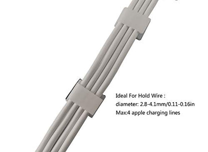 Threetwofour Strip Light Clips for 8-10mm Width Cable Clips Wire Holder | Self Adhesive LED Strip Clips LED Tape Light Mounting Clips Cable Clips For Dash Cams Network Cables - color: White