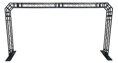 BLACK TRUSS ARCH KIT 17.1 FT Wide 9 FT High Mobile Portable DJ Lighting System