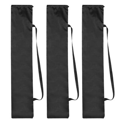 PATIKIL 39 x 9 Inch Tripod Carrying Case, 3 Pack Camera Tripod Carrying Bags Oxford Cloth Padded Bag for Camera Gear Mic Light Stand Sheet Music Photography Accessories, Black - size: 39 x 9 Inch