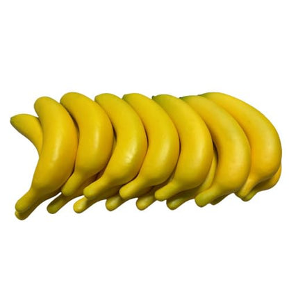 15pcs Fake Individual Banana, Artificial Yellow Bananas Lifelike Simulation Fake Fruit Home House Kitchen Decoration - color: 15pcs Fake Banana