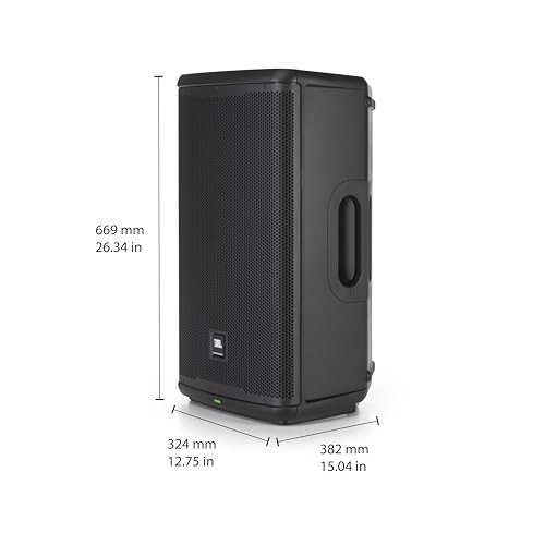 JBL Professional EON712 Powered PA Speaker, Loudspeaker with Bluetooth, 12 inch,1300 Watt, Corded Electric, Black | Portable PA speaker with 1300W output, 12 inch woofer, Bluetooth and 3CH mixer - size: 12-Inch Speaker