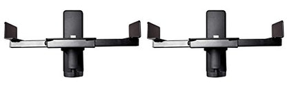 Rockville RHSB8 Universal Wall Mount Speaker Brackets (Pair), Adjustable 5.5-12 Inch Width, 180-Degree Swivel, 10-Degree Tilt, Heavy-Duty Steel, for Home Theater and Studio Speakers