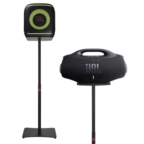 Speaker Stand for JBL Boombox 4, Compatible with JBL PartyBox Encore 2/Encore, Heavy Duty Steel Tripod, Height Adjustable (25.6"-39.7"), with Mounting Screws & Tools