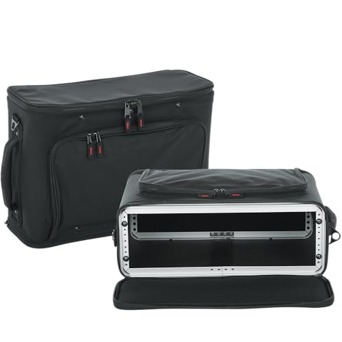 Gator Cases Lightweight Rack Bag with Removable Shoulder Strap Stage and Studio Equipment Case (GR-RACKBAG-3U) - size: 3U Rack Space - Non-Rolling