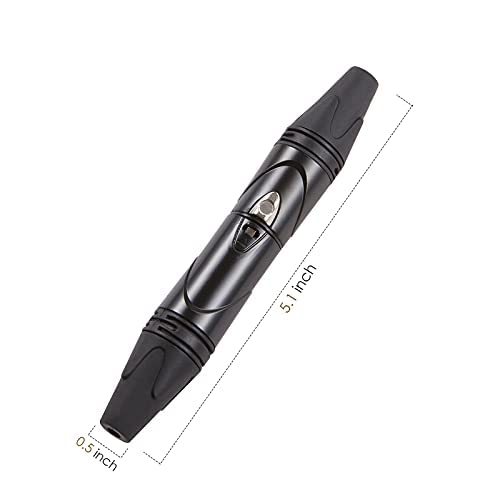 MFL. 3-Pin XLR Cable Connector Male and Female with Nickel Housing and Silver Contacts Mic Cable Plug Connector Audio Socket, Black, 10 Pairs - color: Black, 10 Pairs