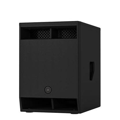 Yamaha DXS12MKIII, 12" 1500W Powered Subwoofer with Bluetooth, Mobile Control Application and Flexible Color LCD Screen, Wood Finish - size: DXS12