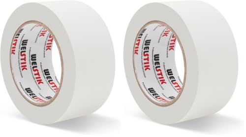 WELSTIK White Gaffer Tape 2 Inches x 33 Yards, No Residue, Non-Reflective,Waterproof, Can be Torn by Hand, Gaffers Cloth Tape for Photography, Shooting Background Fixed (Pack of 2) - color: White, size: 2" x 33 Yards X1 roll (Pack of 2)