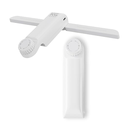 KraftGeek Music Stand Light for Capsule Music Stand, Dual Brightness, White | Designed for KraftGeek, Foldable LED Light,1/4" Screw Mount, Eye-Care Lighting, USB-C or AA Battery Powered - color: White