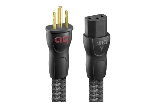 AudioQuest PQ303NA PowerQuest 303 12 Outlet Surge Protector with an AudioQuest NRGY3US01 1.0M Low-Noise AC Power Cable (2023) - size: 303NA, style: NRGY3