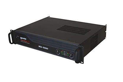 Gemini 2-Channel Power Amplifier, 6000 Watts, 4/8Ω (XGA-5000) | 2-channel power amp, 4/8 ohm, bridgeable - XLR, 1/4" TRS, RCA in, 3 Speakon out - limiter & DC protect - style: 5000W