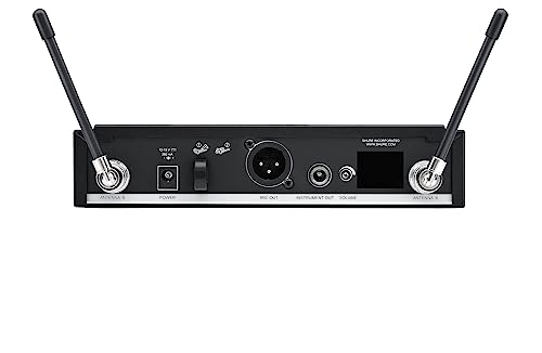 Shure BLX4R Rack-Mount Wireless Receiver H11 Band (572–596 MHz) – BLX Series Single-Channel Receiver with QuickScan, XLR & 1/4" Outputs, LCD Display, Up to 300 ft Range - style: Rack Mount