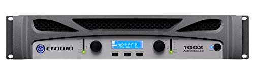 Crown XTi1002 Two-channel, 1400-Watt at 4Ω Bridged, 500-Watt at 4Ω Dual, Professional Power Amplifier. Black and Gray - size: 500-Watts
